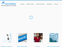 Tablet Screenshot of cafoundationfund.org